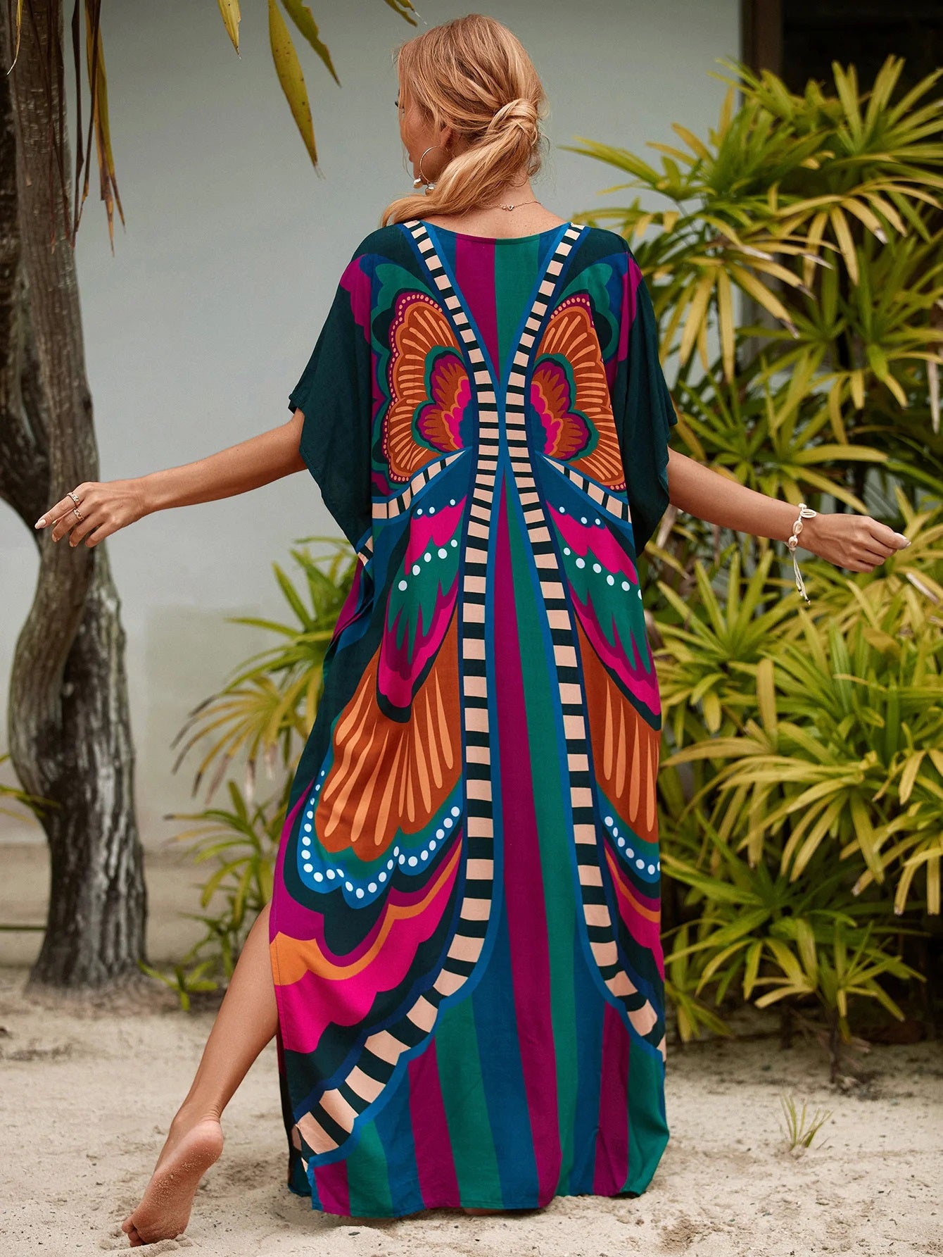 Women Plus Size Kraftan Beach Party Casual Long Maxi Dress