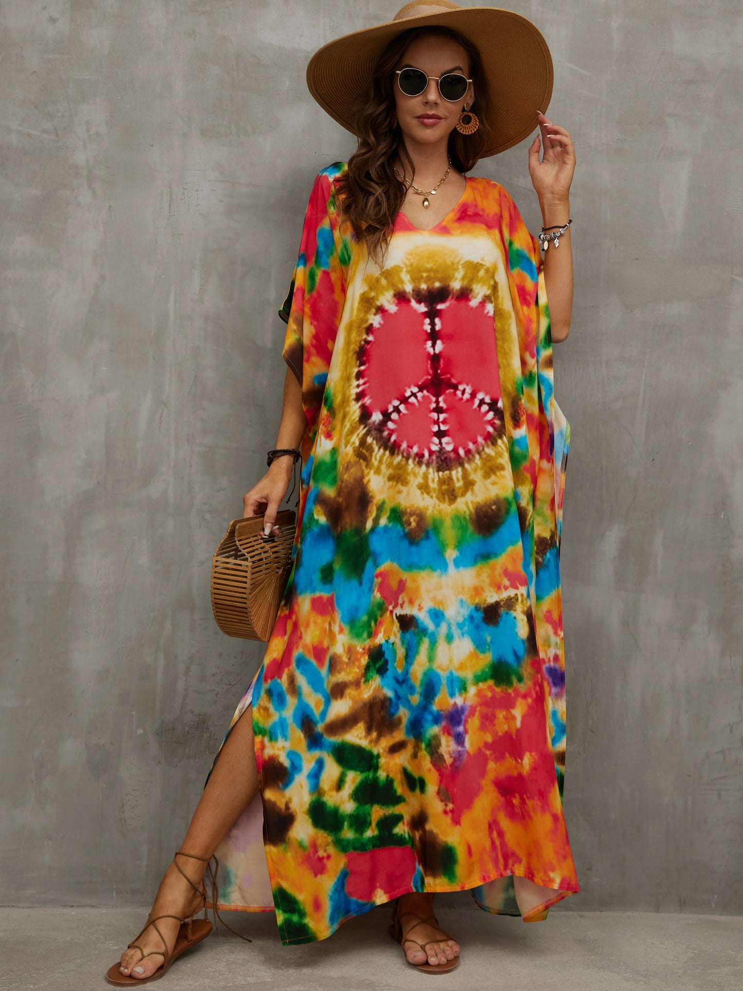Women Plus Size Kraftan Beach Party Casual Long Maxi Dress