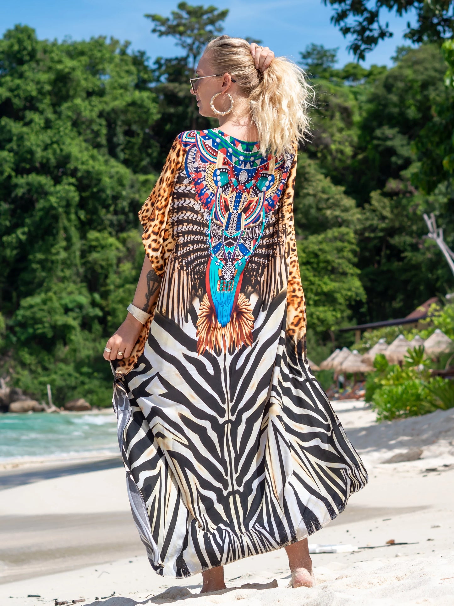Women Plus Size Kraftan Beach Party Casual Long Maxi Dress