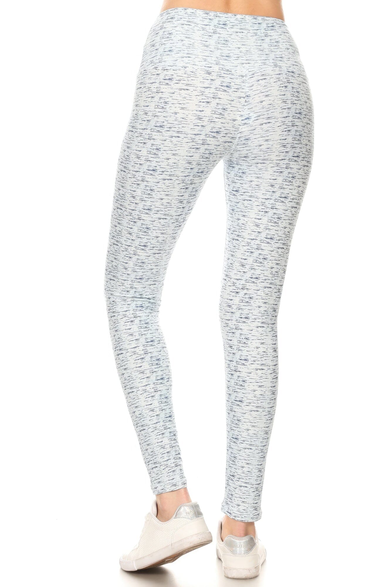 5-inch Long Yoga Style Banded Lined Multi Printed Knit Legging With High Waist Pants jehouze