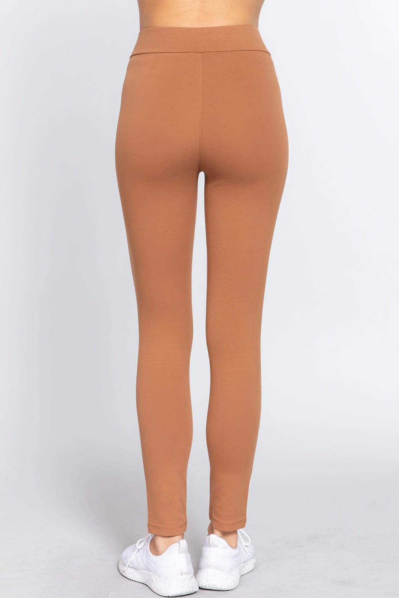 Camel Mid-rise Ponte legging Pants Activewear jehouze