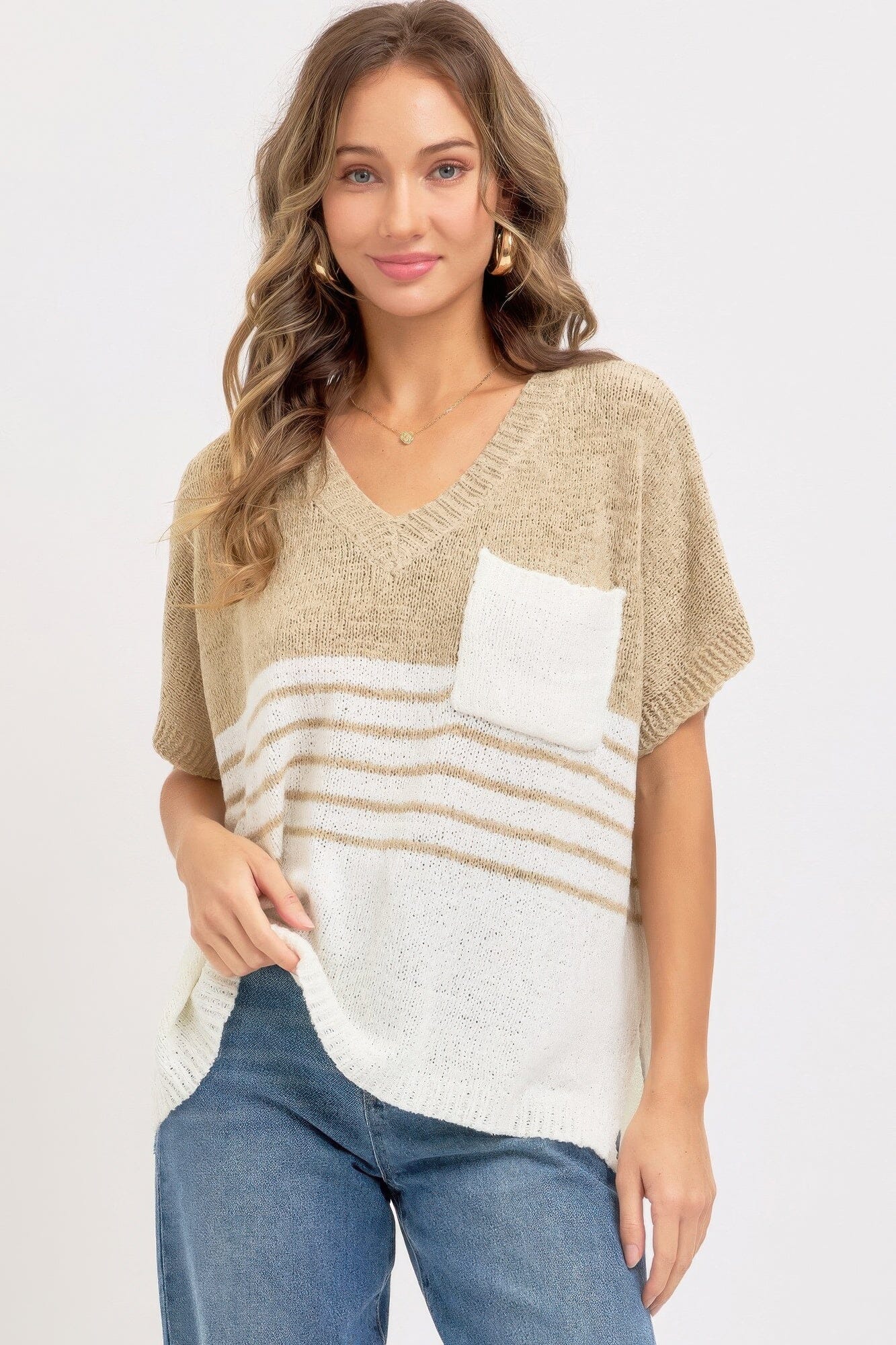 Casual Oversized Knit Top jehouze