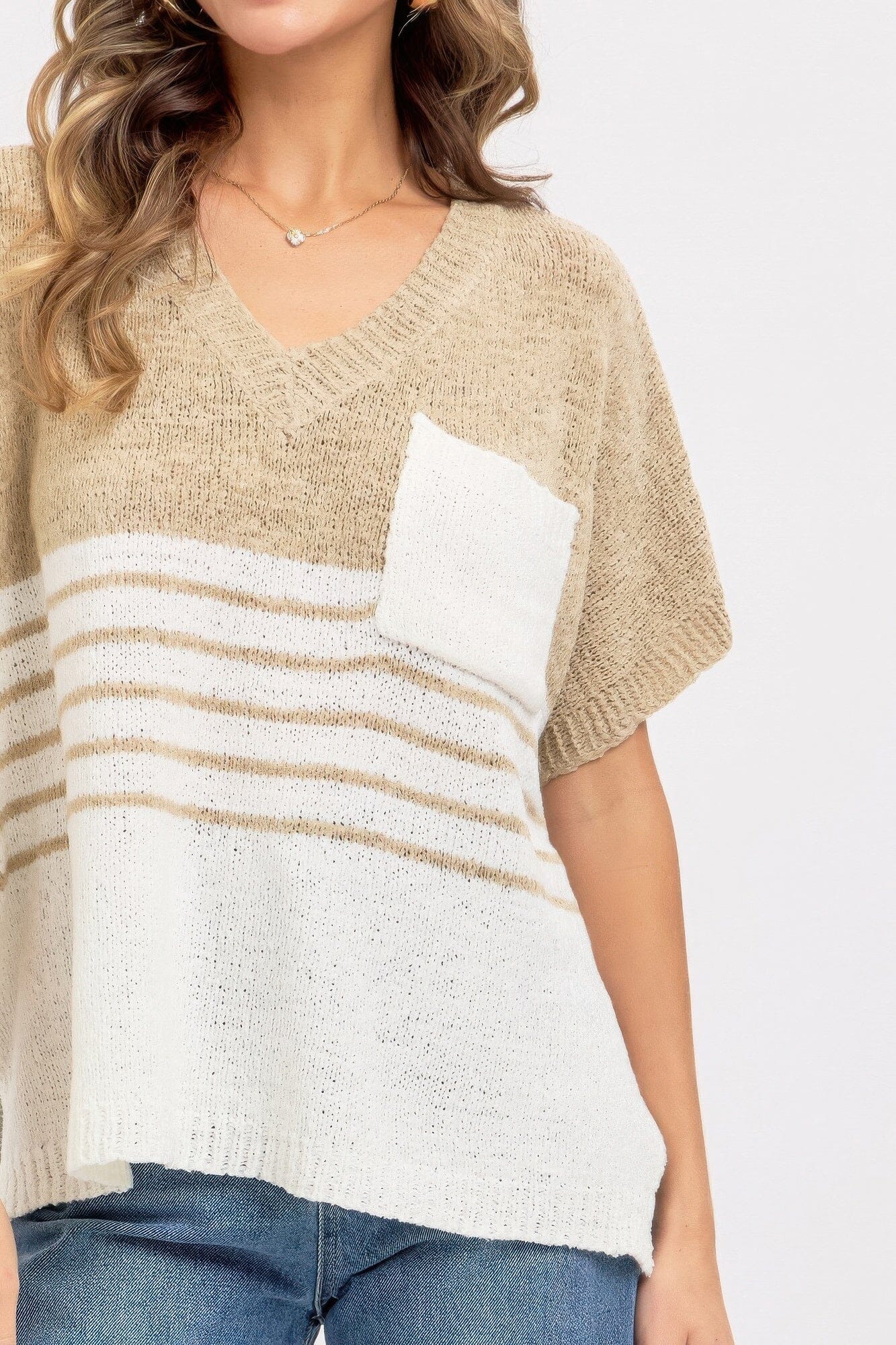 Casual Oversized Knit Top jehouze