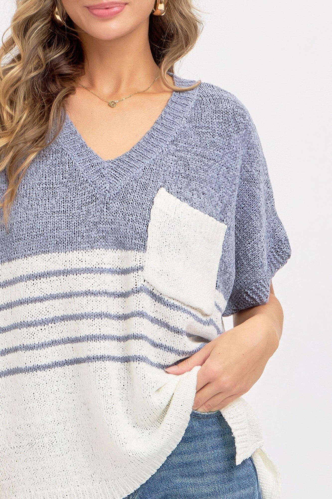 Casual Oversized Knit Top jehouze