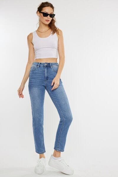 Kancan Blue Cat's Whiskers High Waist Jeans jeans jehouze 
