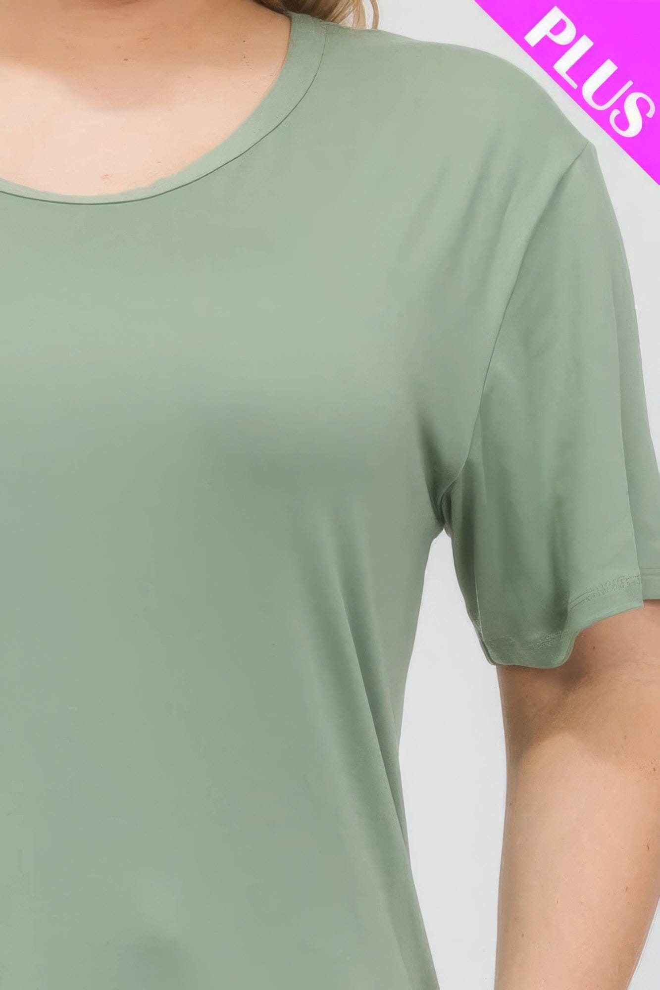 Plus Size Basic Short Sleeve T-shirt Shirts & Tops jehouze
