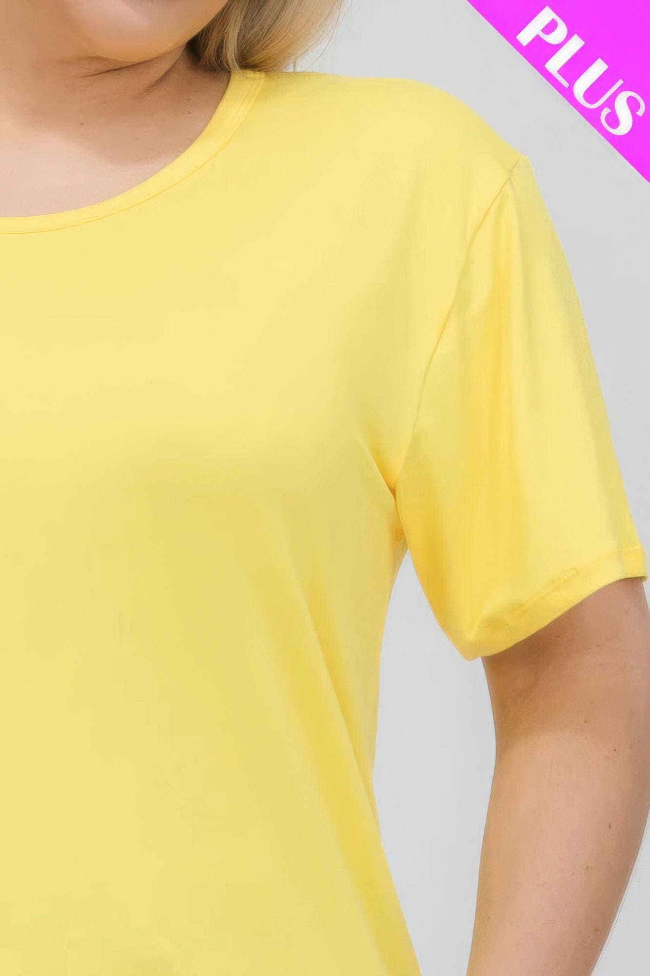 Plus Size Basic Short Sleeve T-shirt Shirts & Tops jehouze