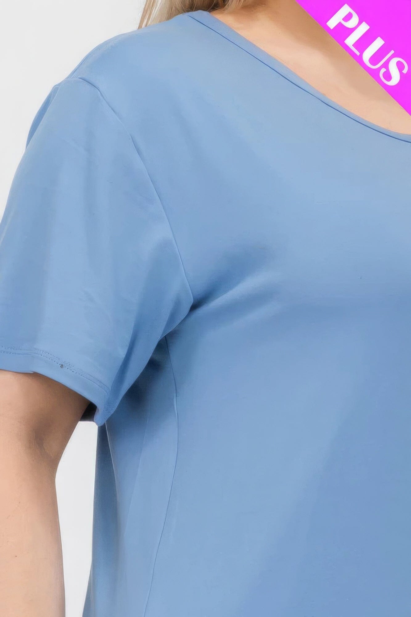 Plus Size Basic Short Sleeve T-shirt Shirts & Tops jehouze