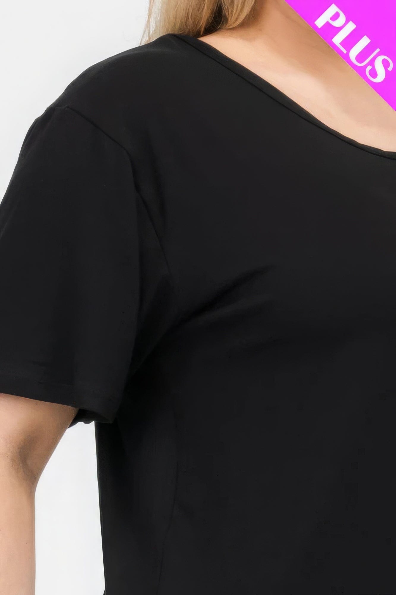 Plus Size Basic Short Sleeve T-shirt Shirts & Tops jehouze