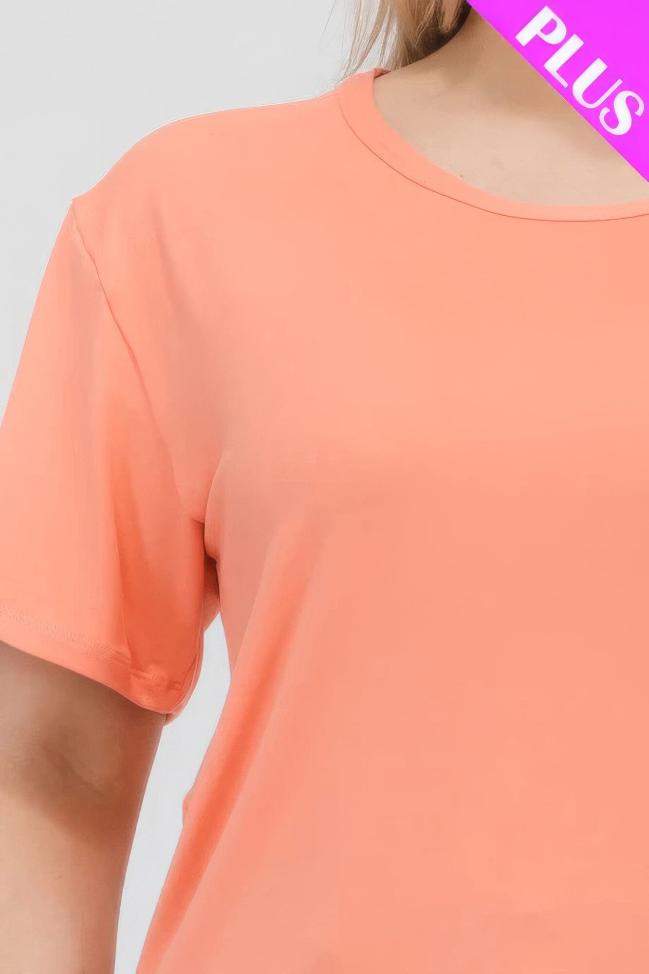 Plus Size Basic Short Sleeve T-shirt Shirts & Tops jehouze