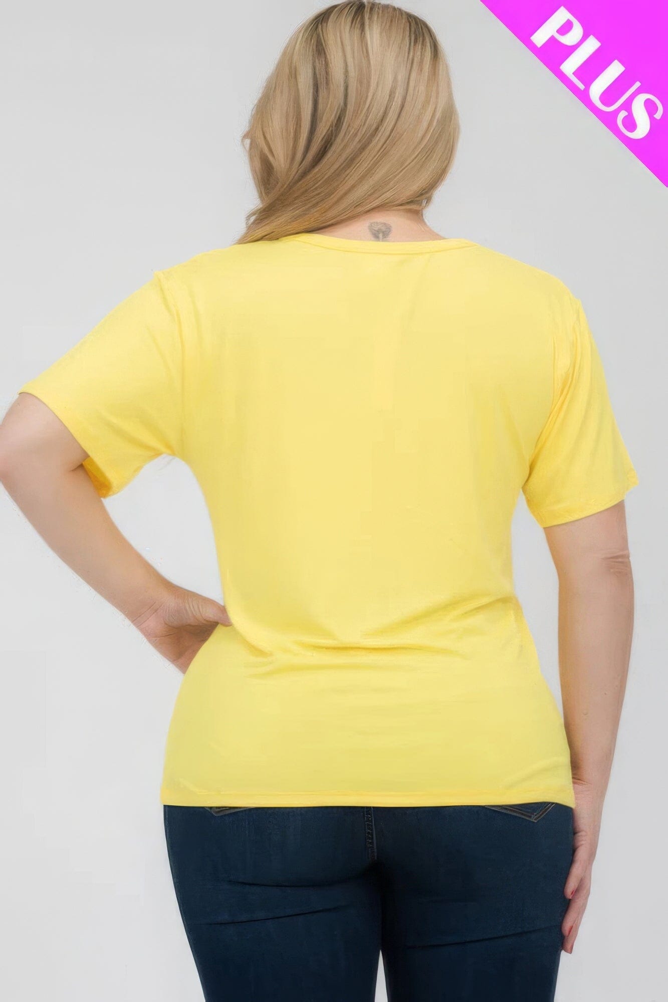 Plus Size Basic Short Sleeve T-shirt Shirts & Tops jehouze