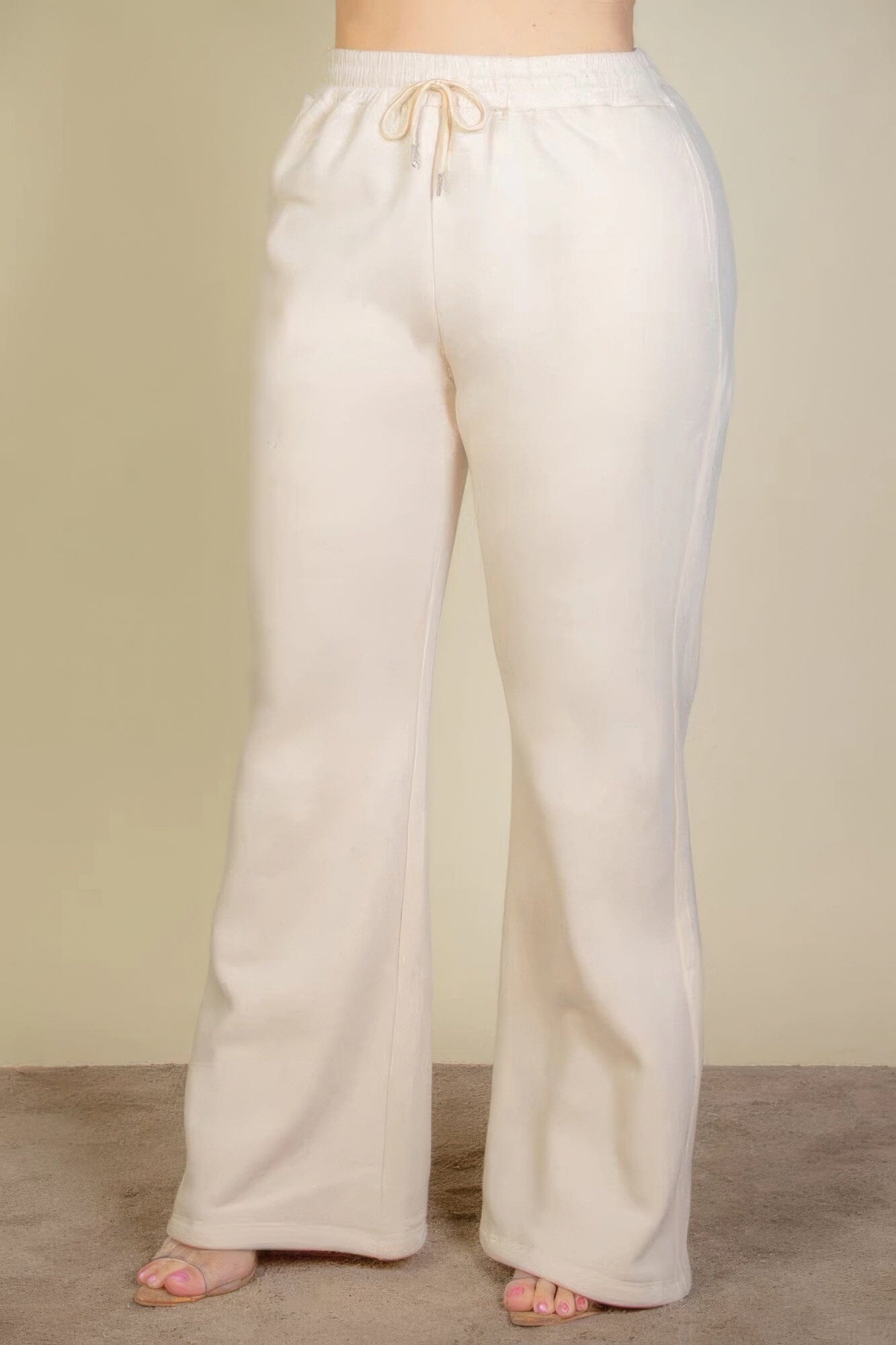Plus Size Drawstring Waist Slant Pocket Sweatpants Pants jehouze