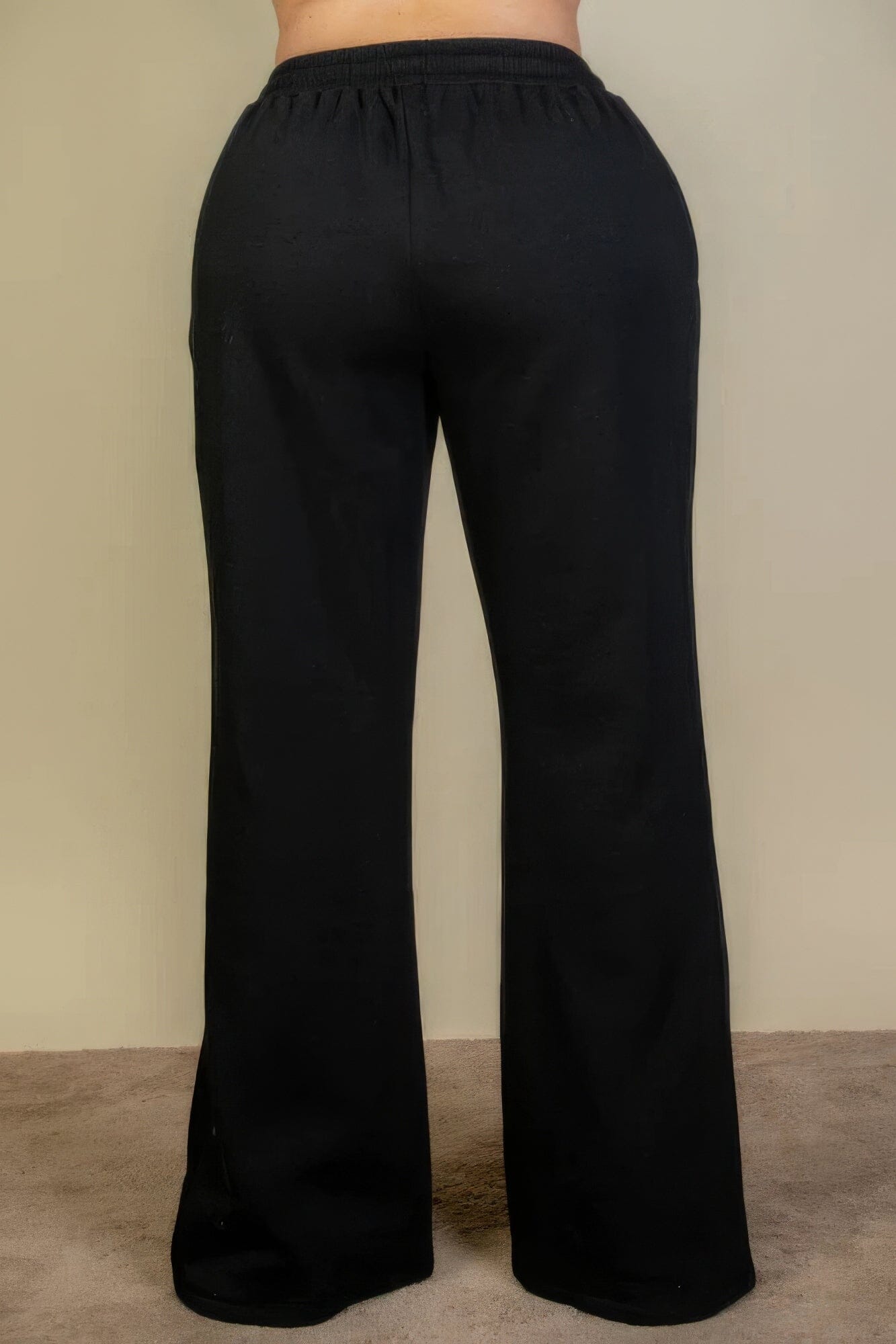 Plus Size Drawstring Waist Slant Pocket Sweatpants Pants jehouze