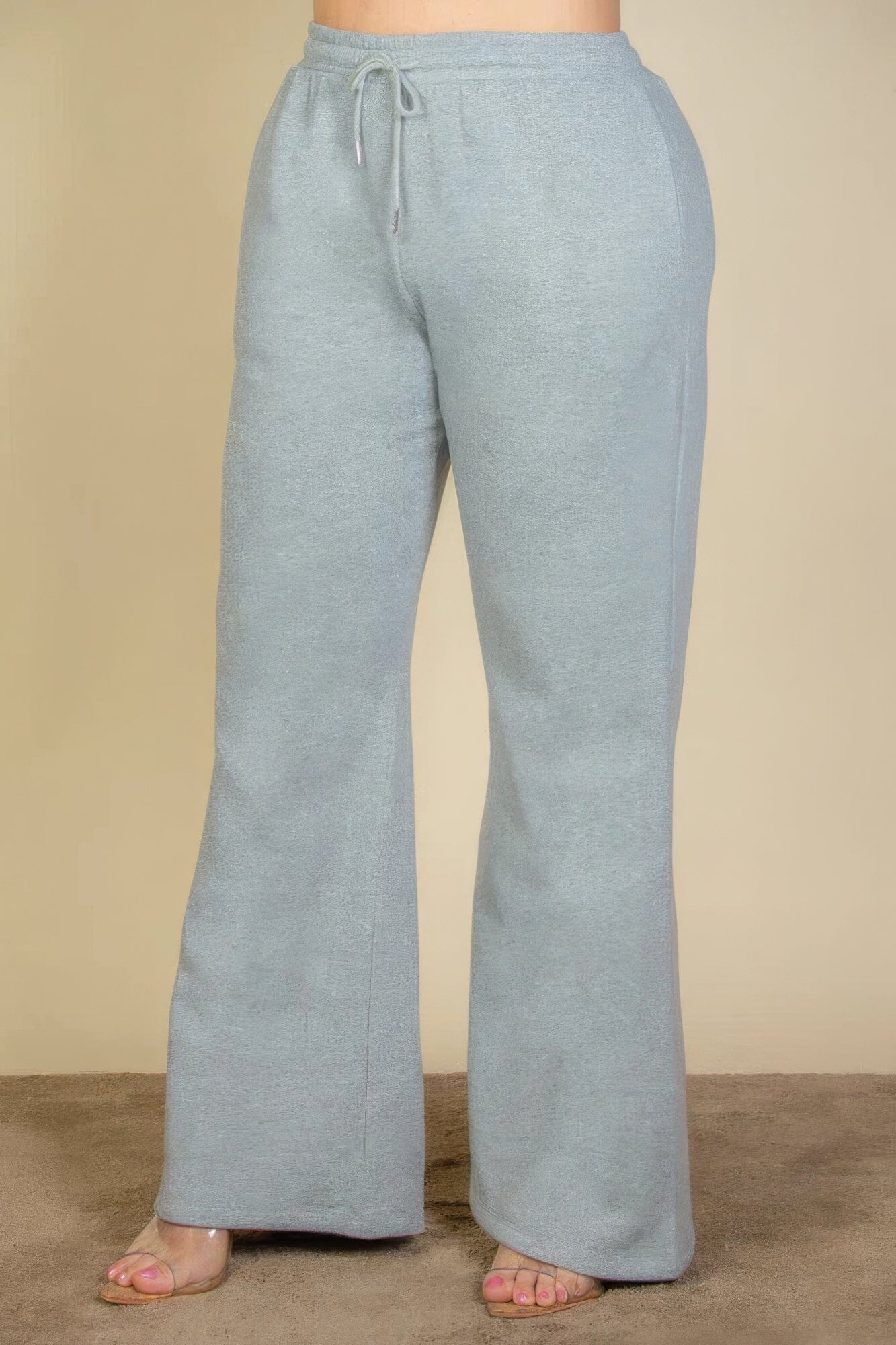 Plus Size Drawstring Waist Slant Pocket Sweatpants Pants jehouze
