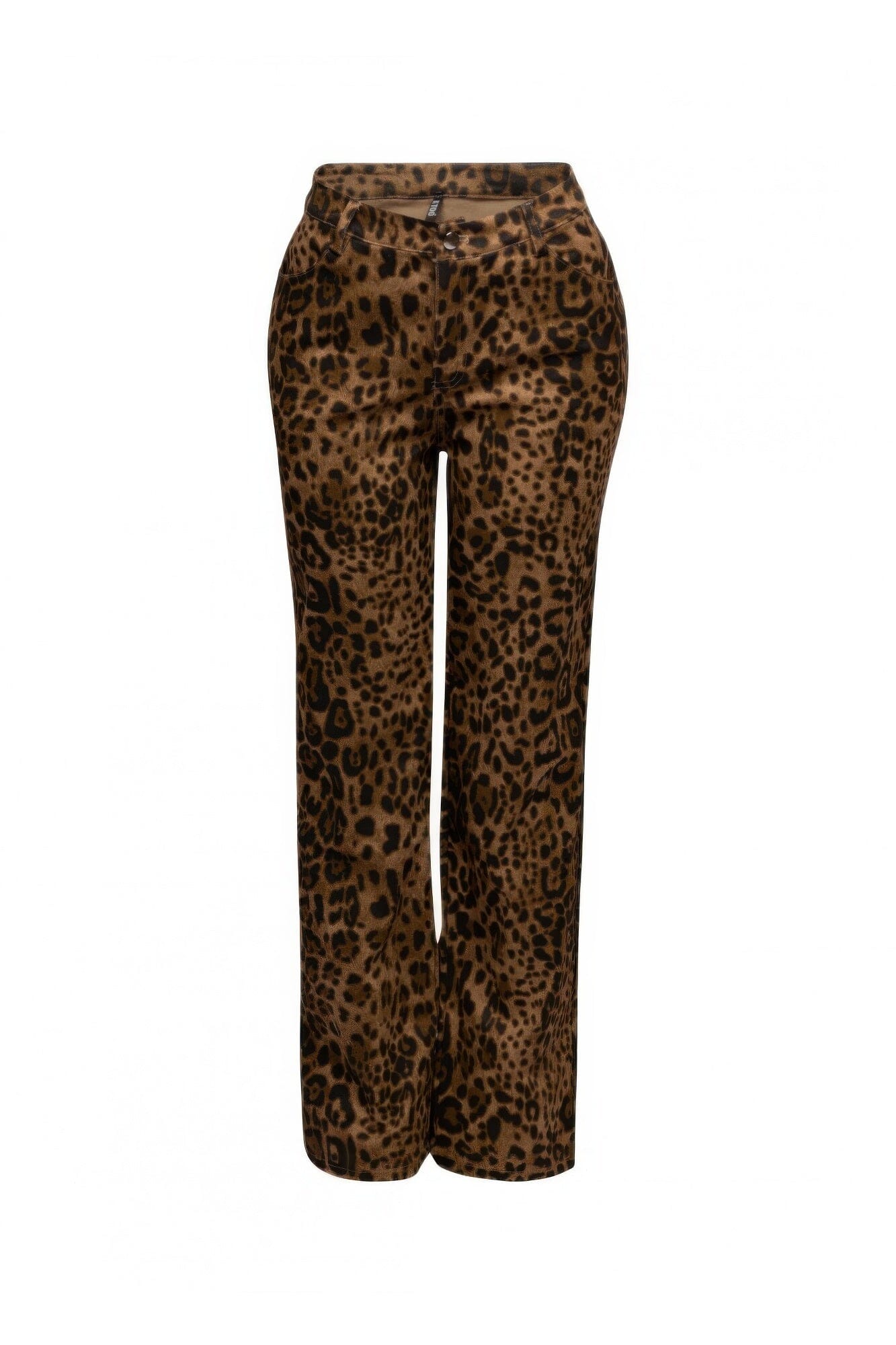 Plus Size Leopard Printed Wide Leg Pants Pants jehouze 1XL