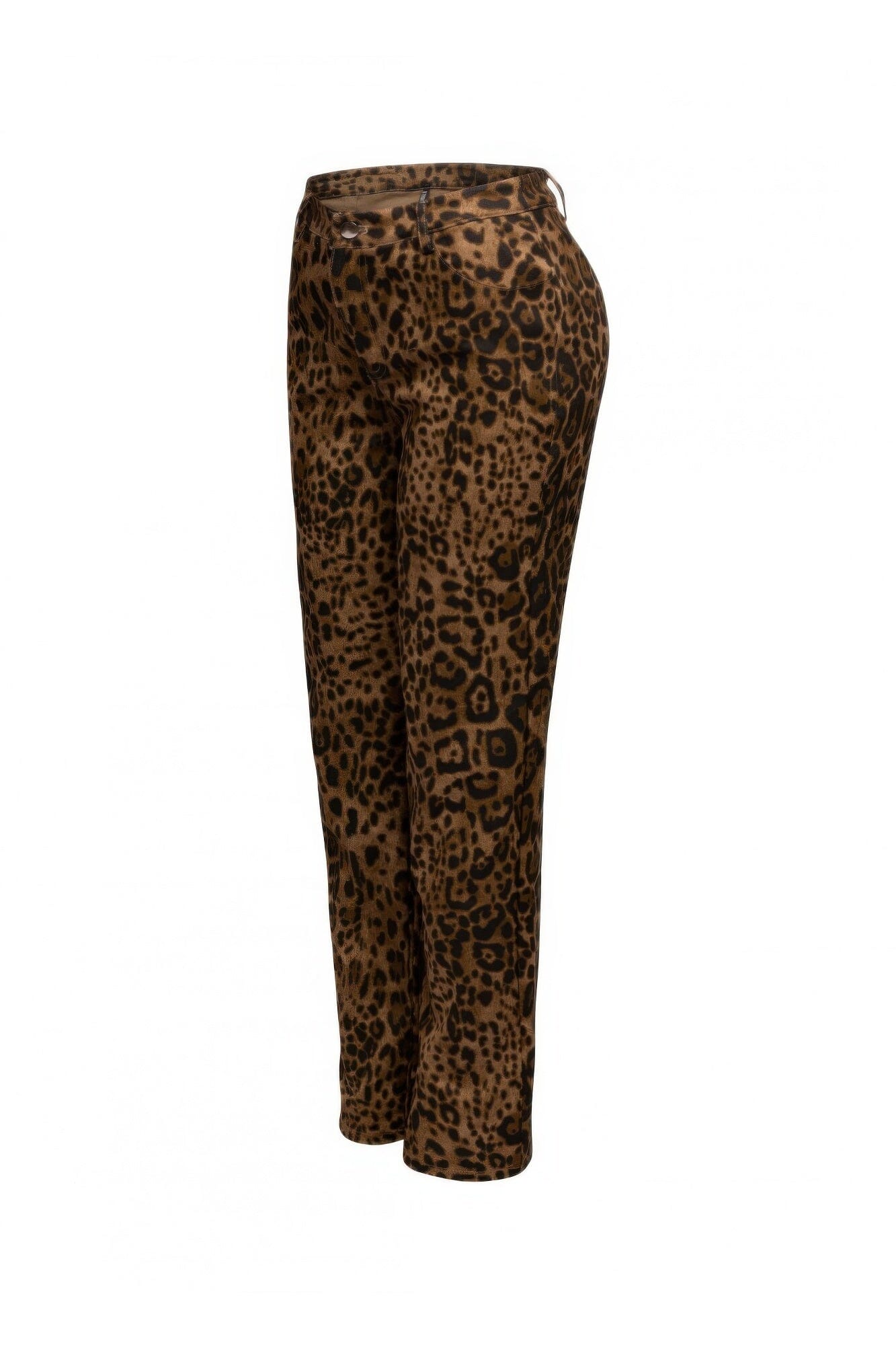 Plus Size Leopard Printed Wide Leg Pants Pants jehouze