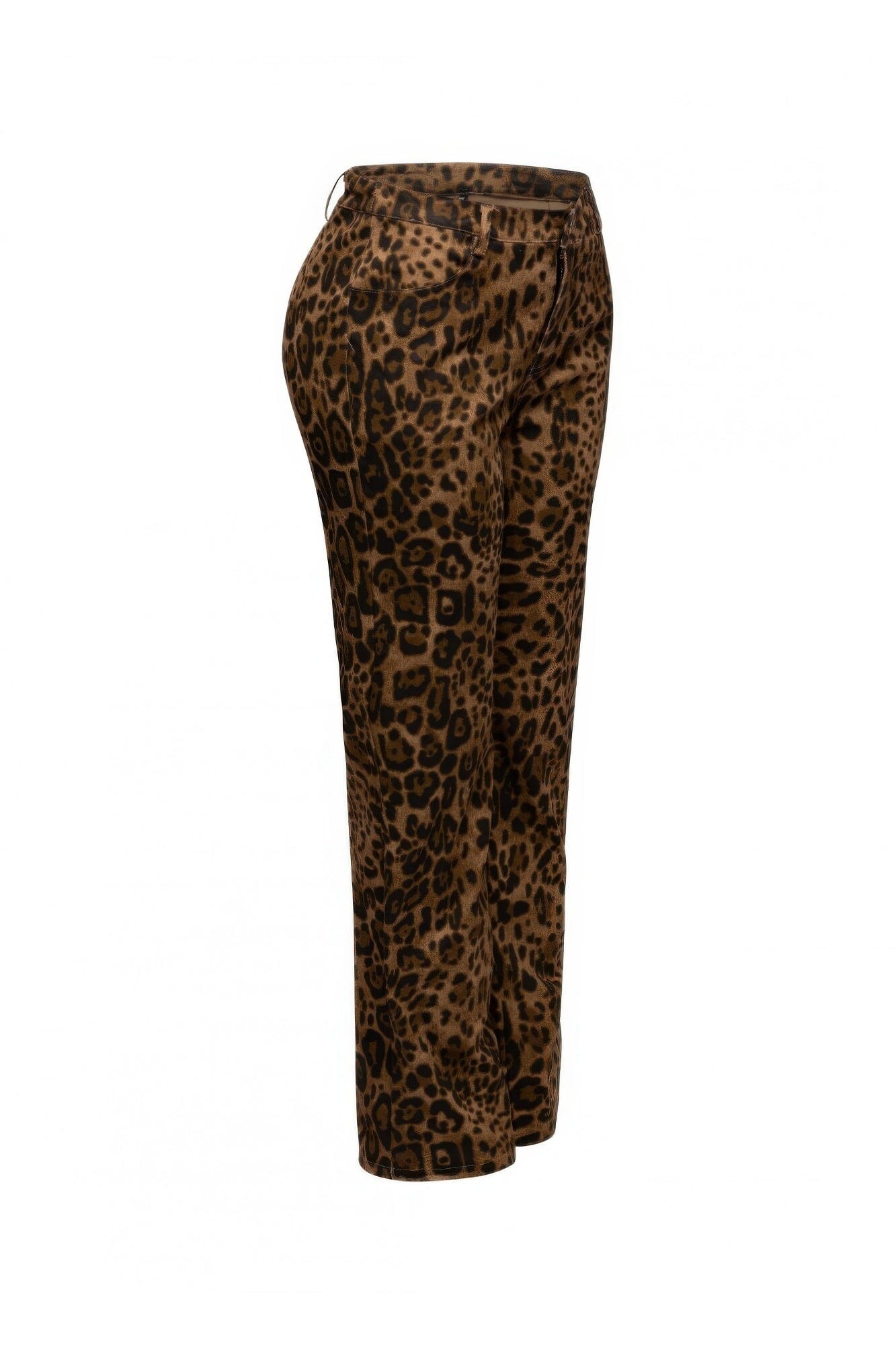 Plus Size Leopard Printed Wide Leg Pants Pants jehouze