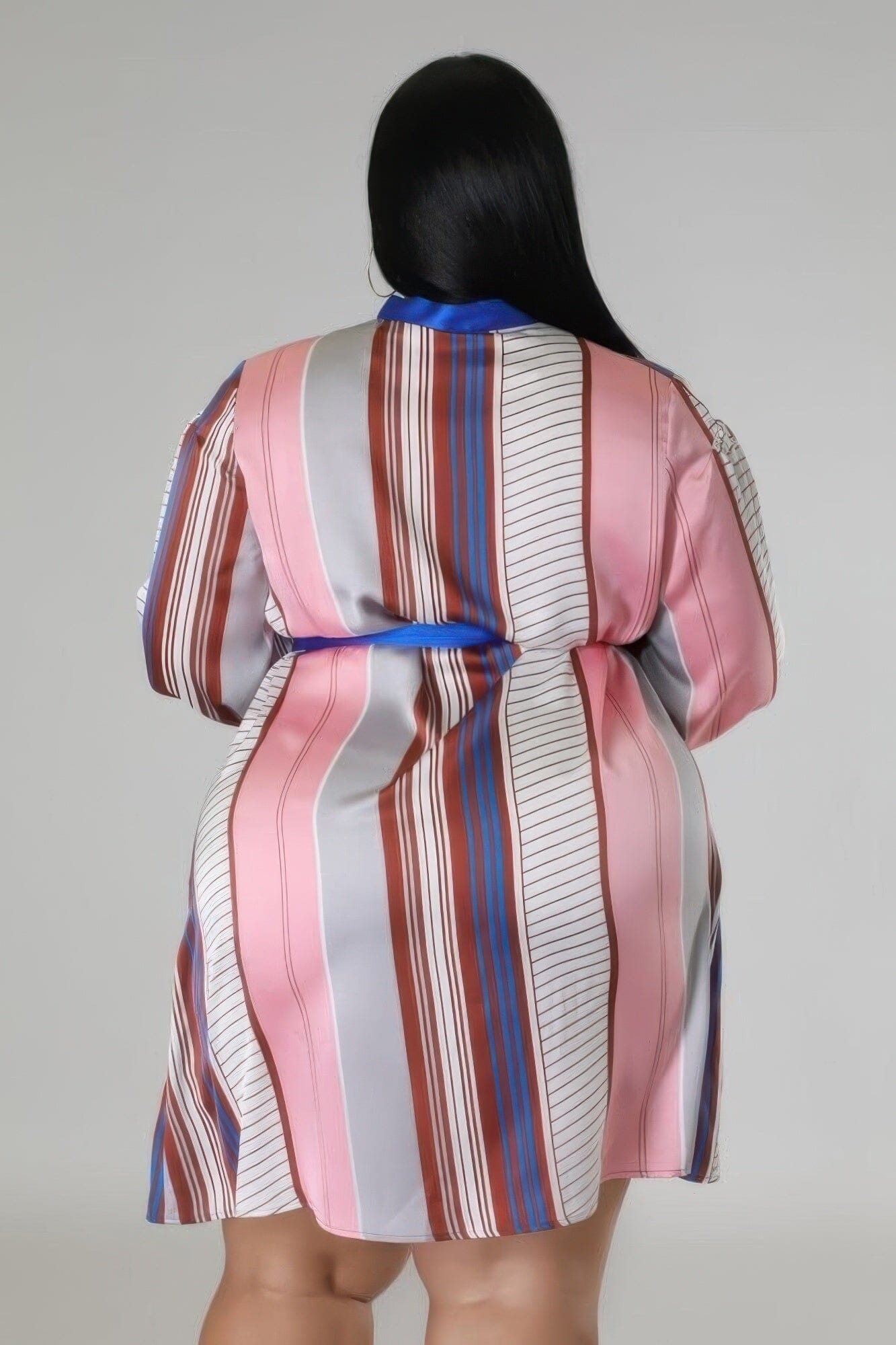Plus Size Long Sleeves Non-stretch Dress Dresses jehouze