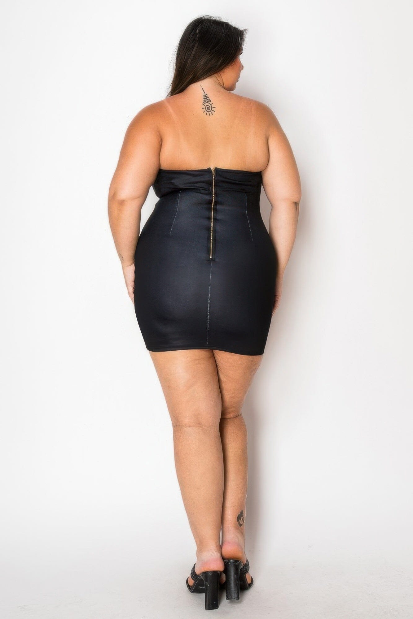 Plus Size Tube Bodycon Mini Dress With Floral Print Front Dresses jehouze