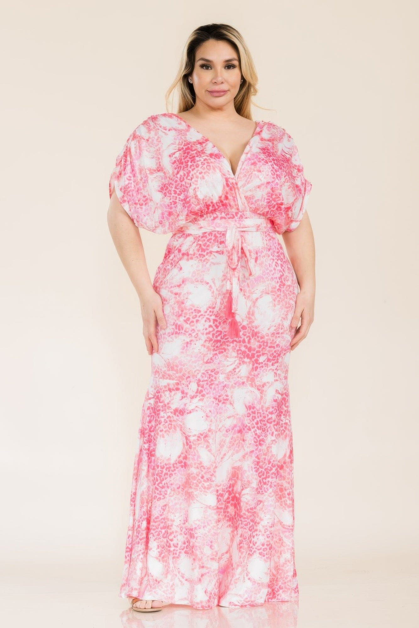 Plus Size Venesia Tie Waist Mermaid Maxi Dress Dresses jehouze