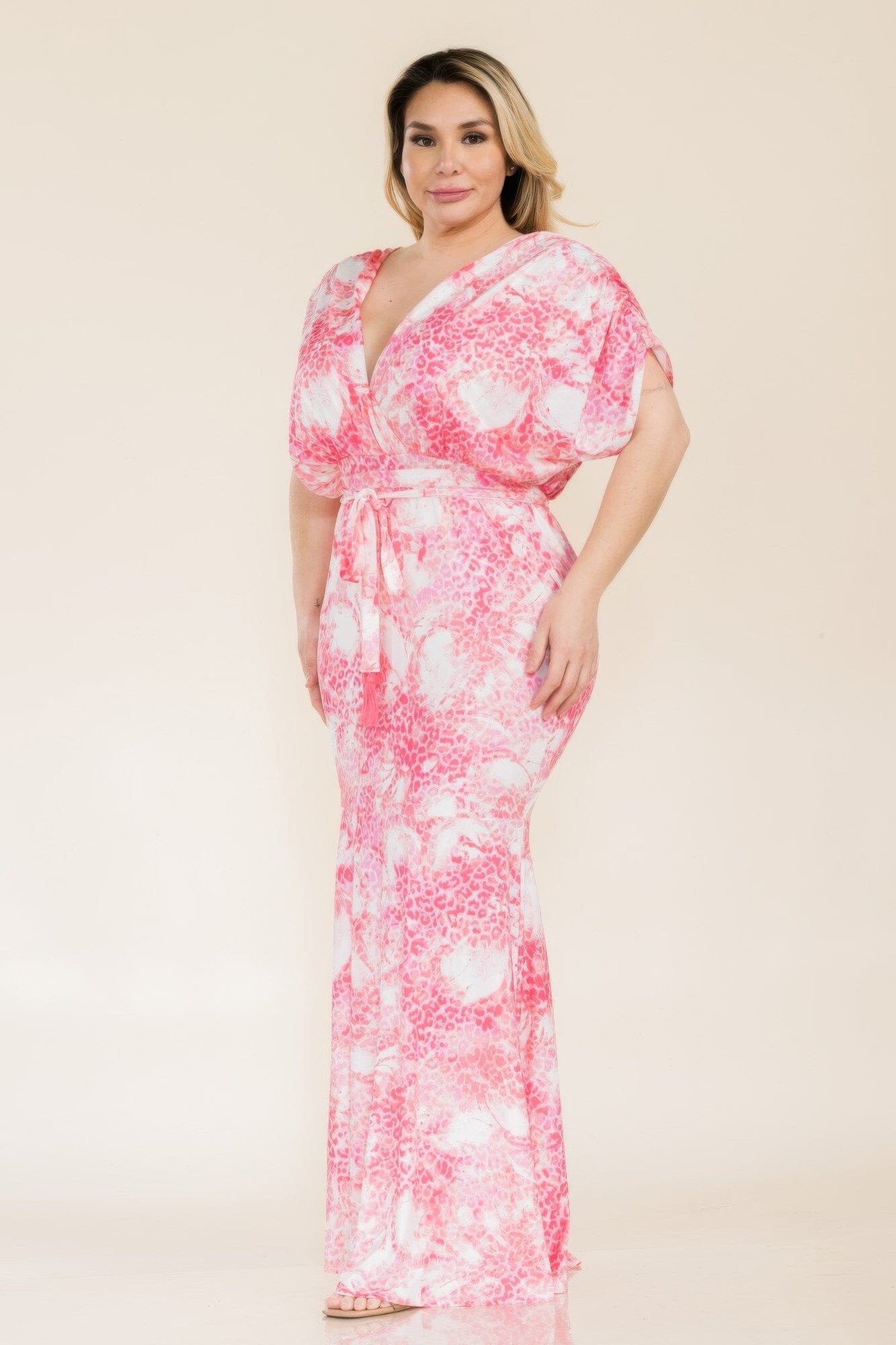 Plus Size Venesia Tie Waist Mermaid Maxi Dress Dresses jehouze