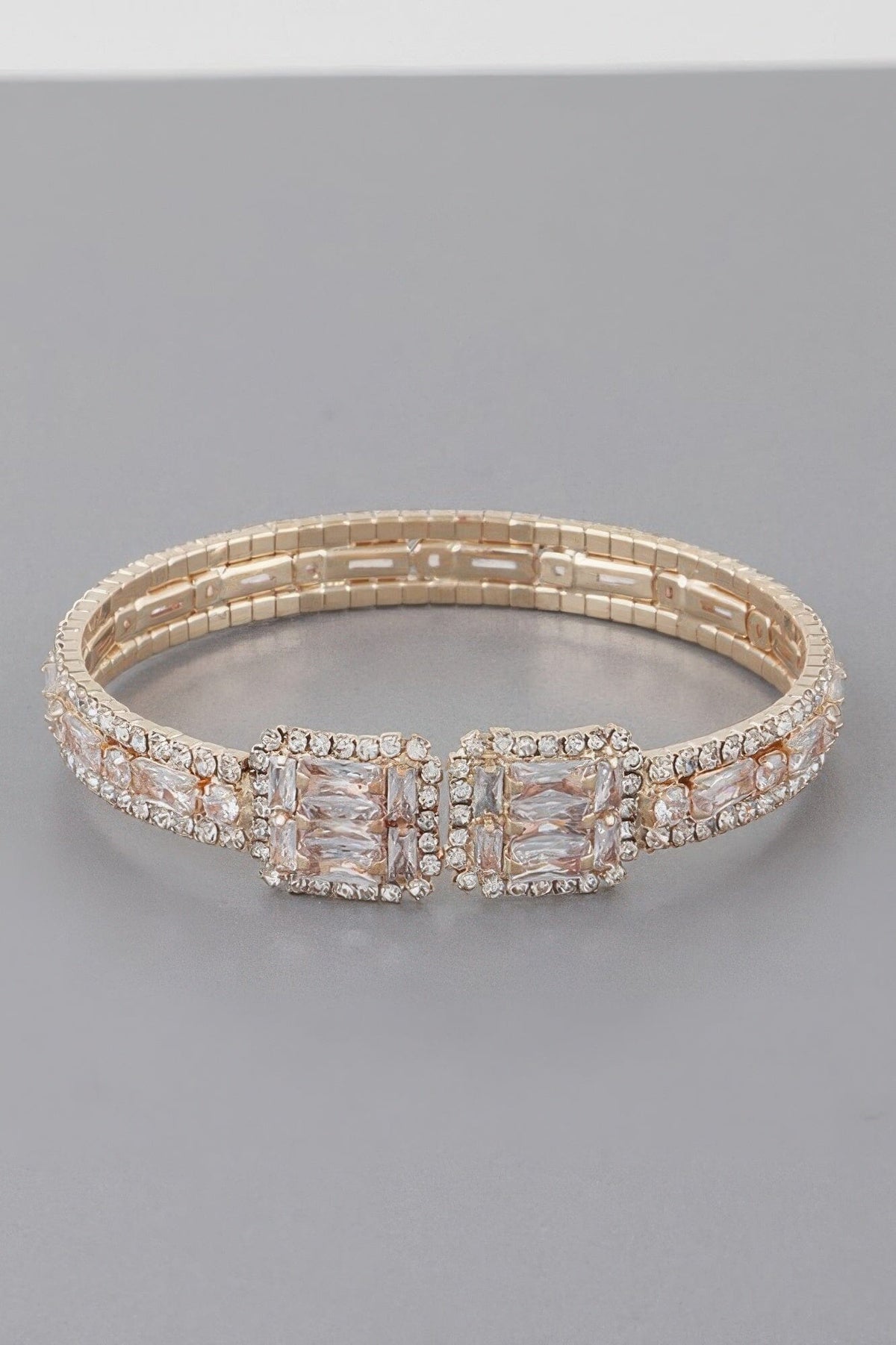 Rhinestone Cuff Bracelet Bracelets jehouze