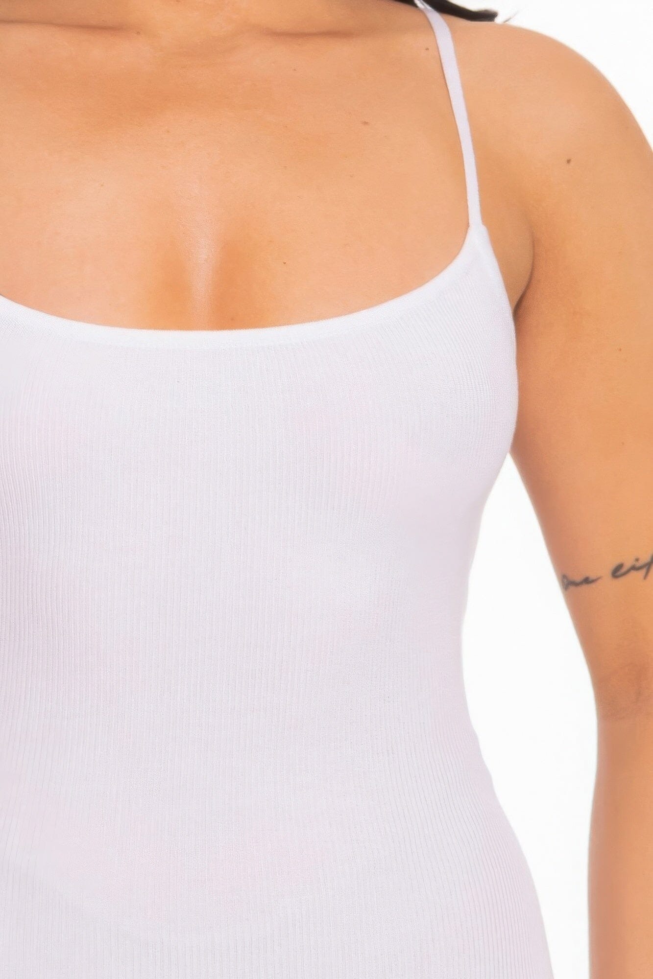 White Cami Open Back Mini Dress Dresses jehouze