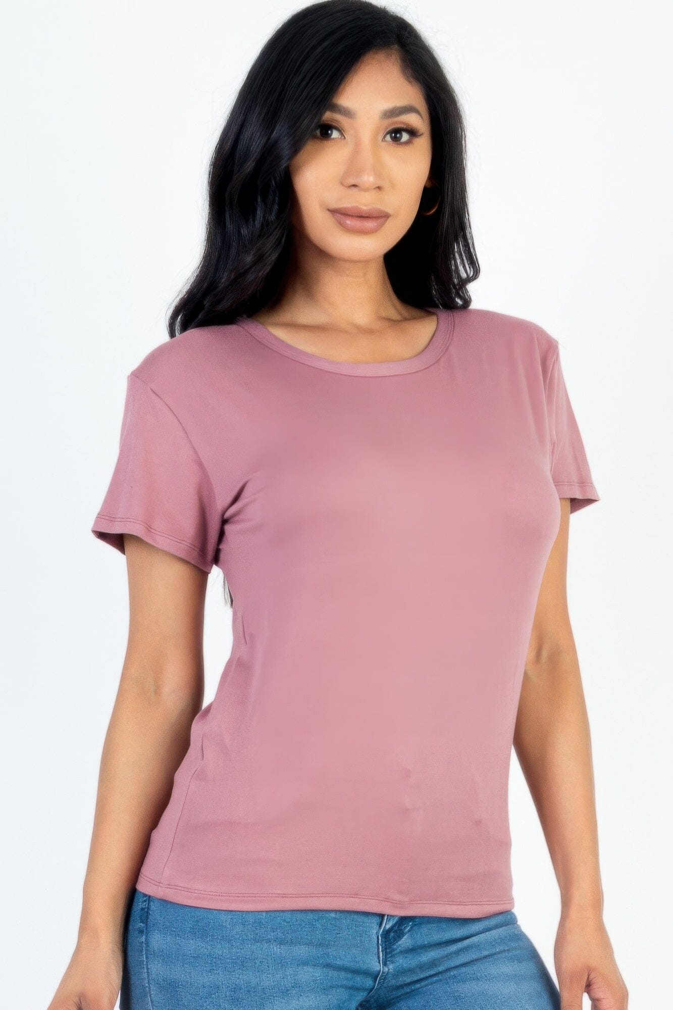 Women Basic Short Sleeve T-shirt Shirts & Tops jehouze