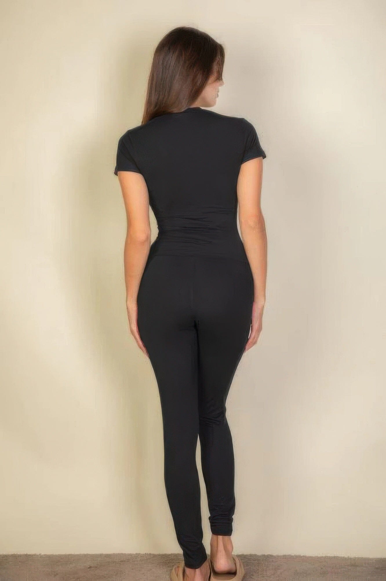 Women Basic Solid Leggings Pants jehouze