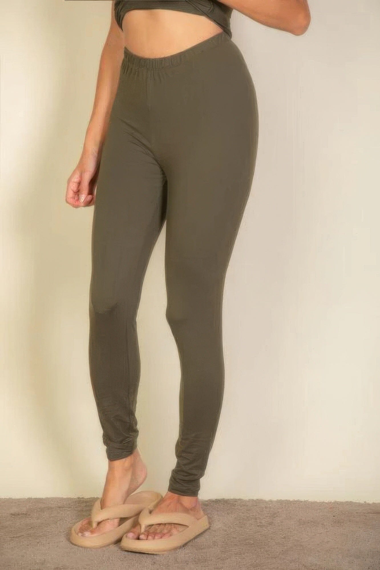 Women Basic Solid Leggings Pants jehouze