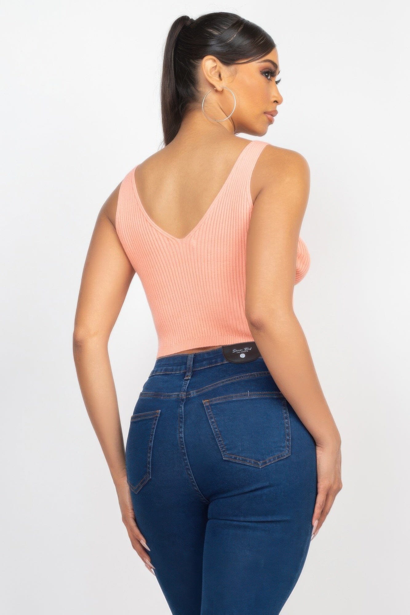 Women Crop Tank Top & Cardigan Sweater Set Shirts & Tops jehouze