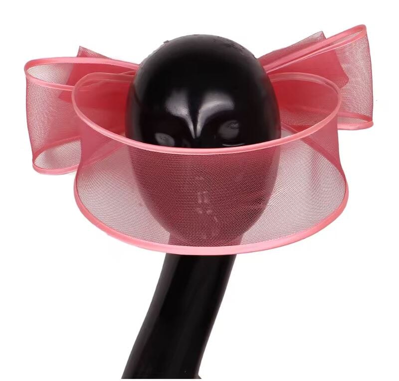 Women Elegant Bridal Church Party Fascinator Hat Hat jehouze Watermelon Red