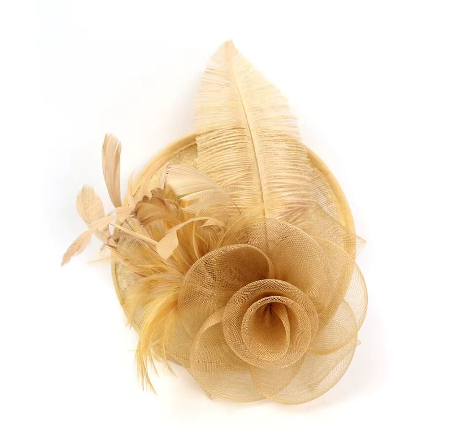 Women Fascinator Cocktail Tea Party Feather Vintage Headwear Fascinators jehouze