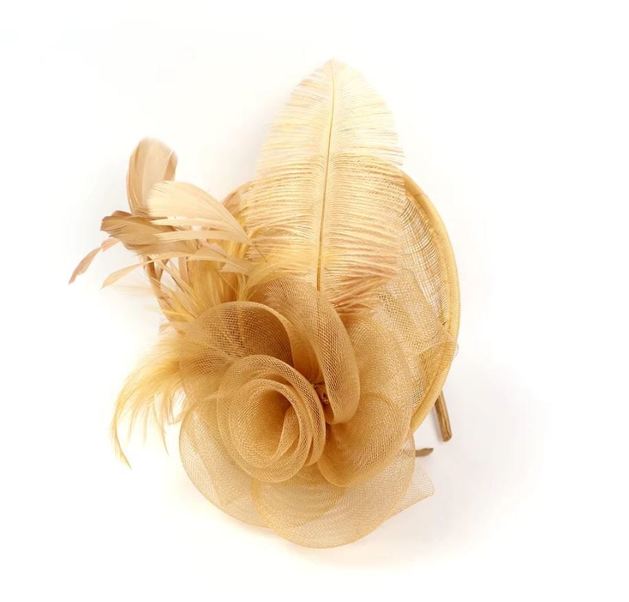 Women Fascinator Cocktail Tea Party Feather Vintage Headwear Fascinators jehouze