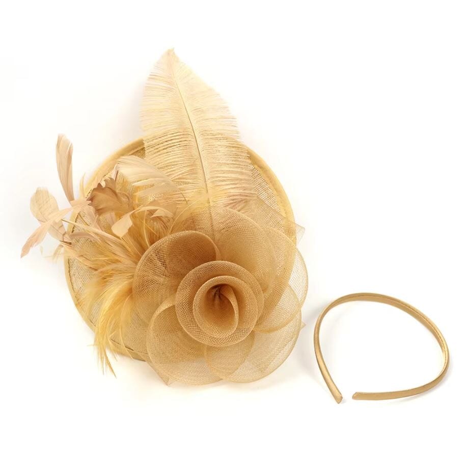 Women Fascinator Cocktail Tea Party Feather Vintage Headwear Fascinators jehouze