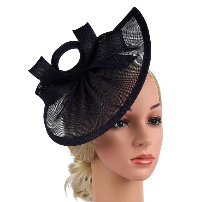 Women Fascinator Veil Fascinator Tea Party Bridal Wedding Pillbox Hat Hat jehouze Black