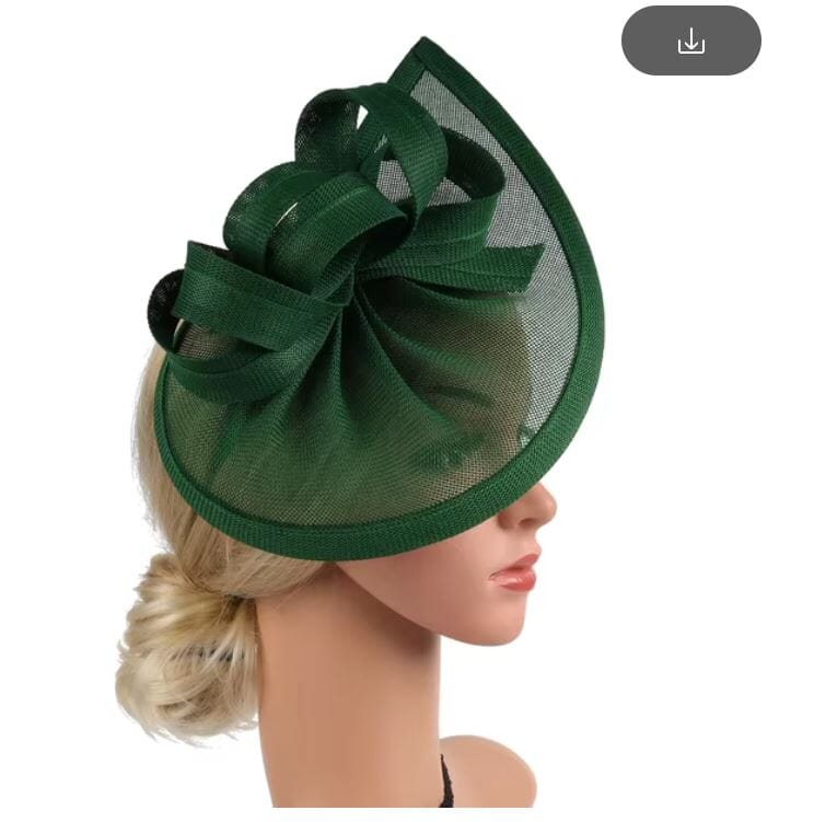 Women Fascinator Veil Fascinator Tea Party Bridal Wedding Pillbox Hat Hat jehouze Green