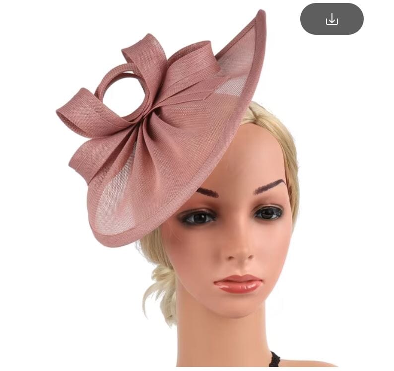 Women Fascinator Veil Fascinator Tea Party Bridal Wedding Pillbox Hat Hat jehouze Nude