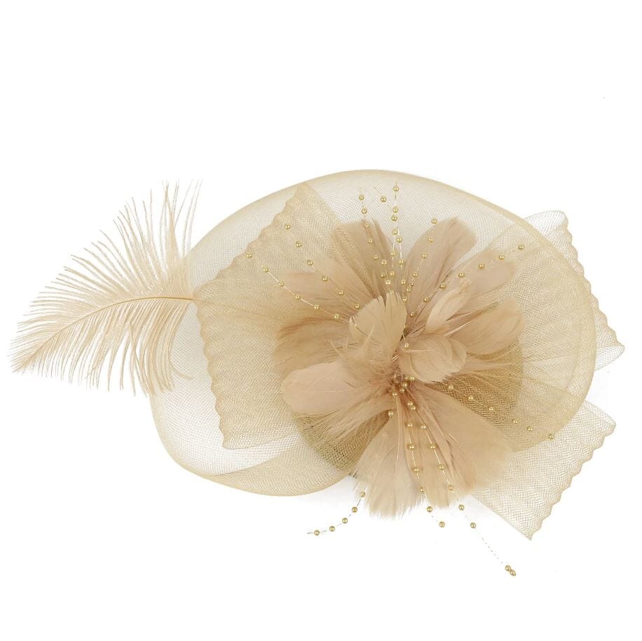 Women Feather Fascinator Kentucky Derby Pillbox Hat Mesh Party High Tea Headband Hat jehouze