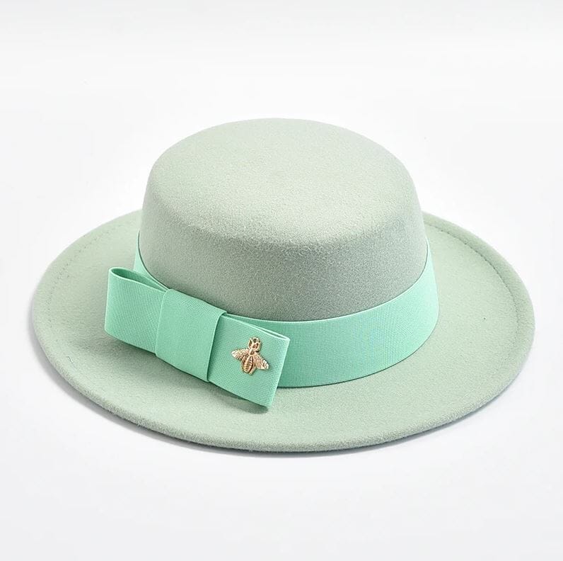 Women Fedora Colorful Wedding Party Round Dress Hat Hat jehouze