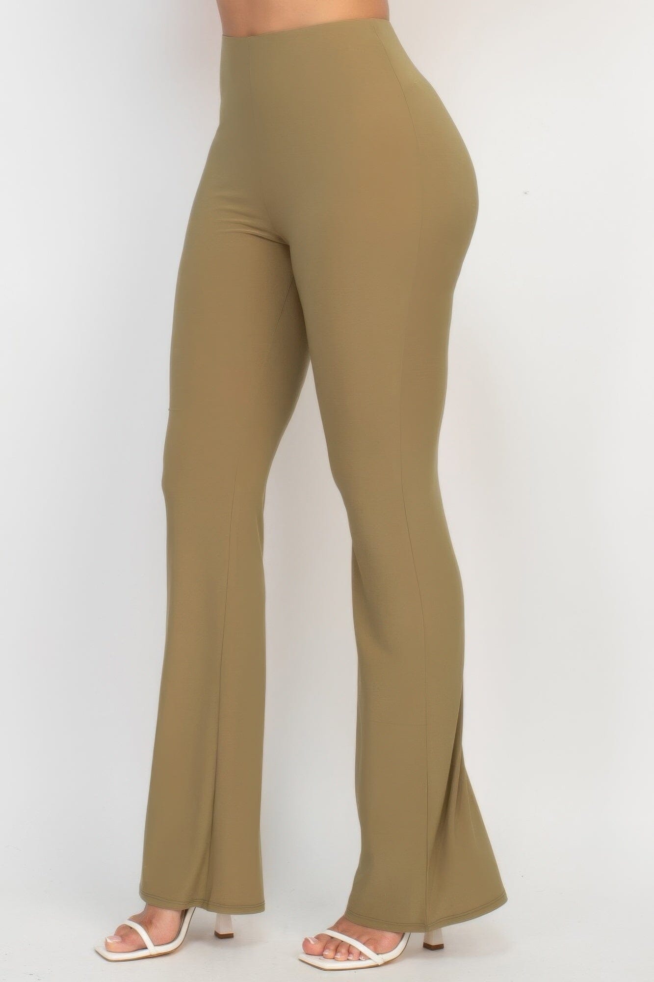 Women Fit And Flare Elastic Casual Pants Pants jehouze