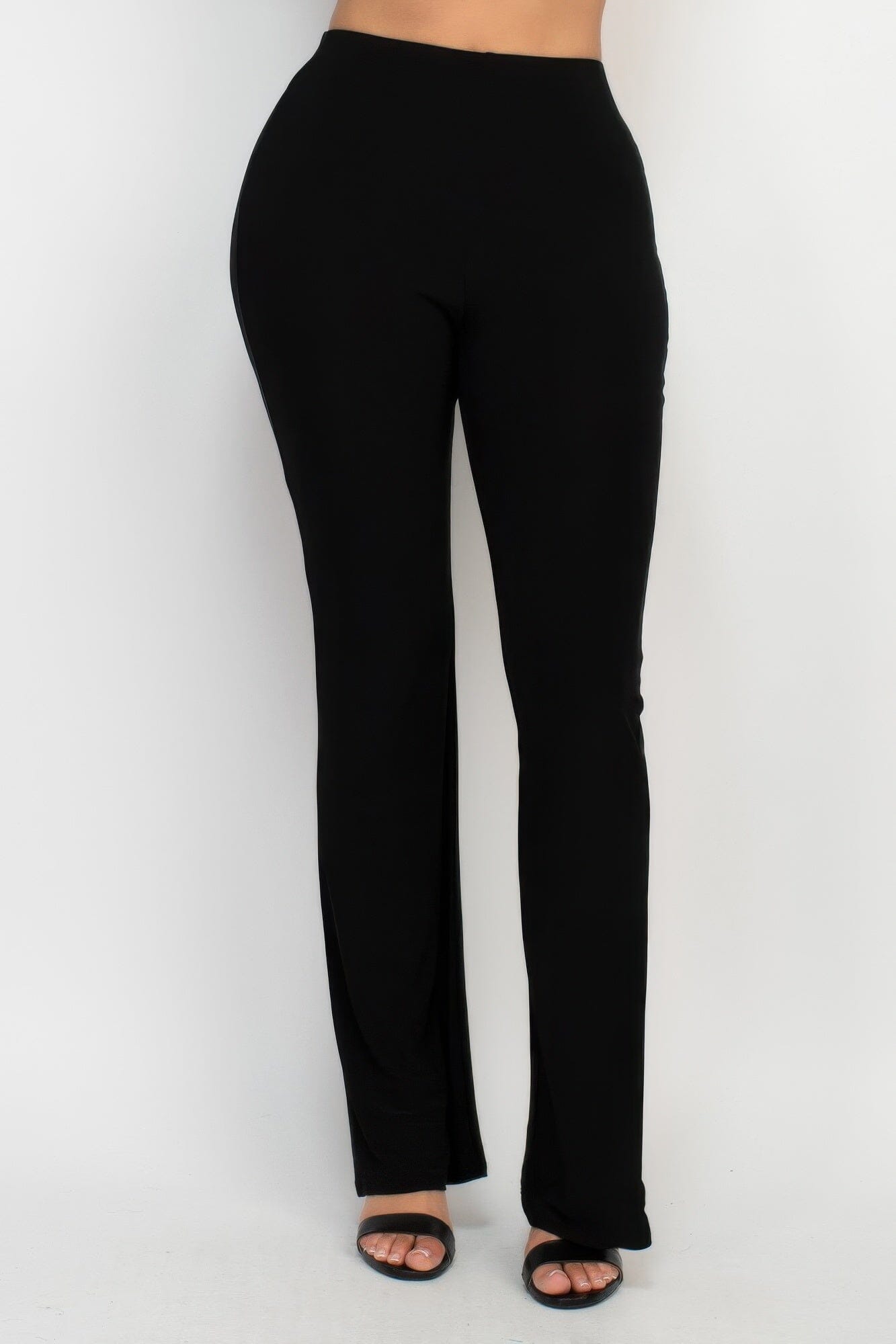 Women Fit And Flare Elastic Casual Pants Pants jehouze
