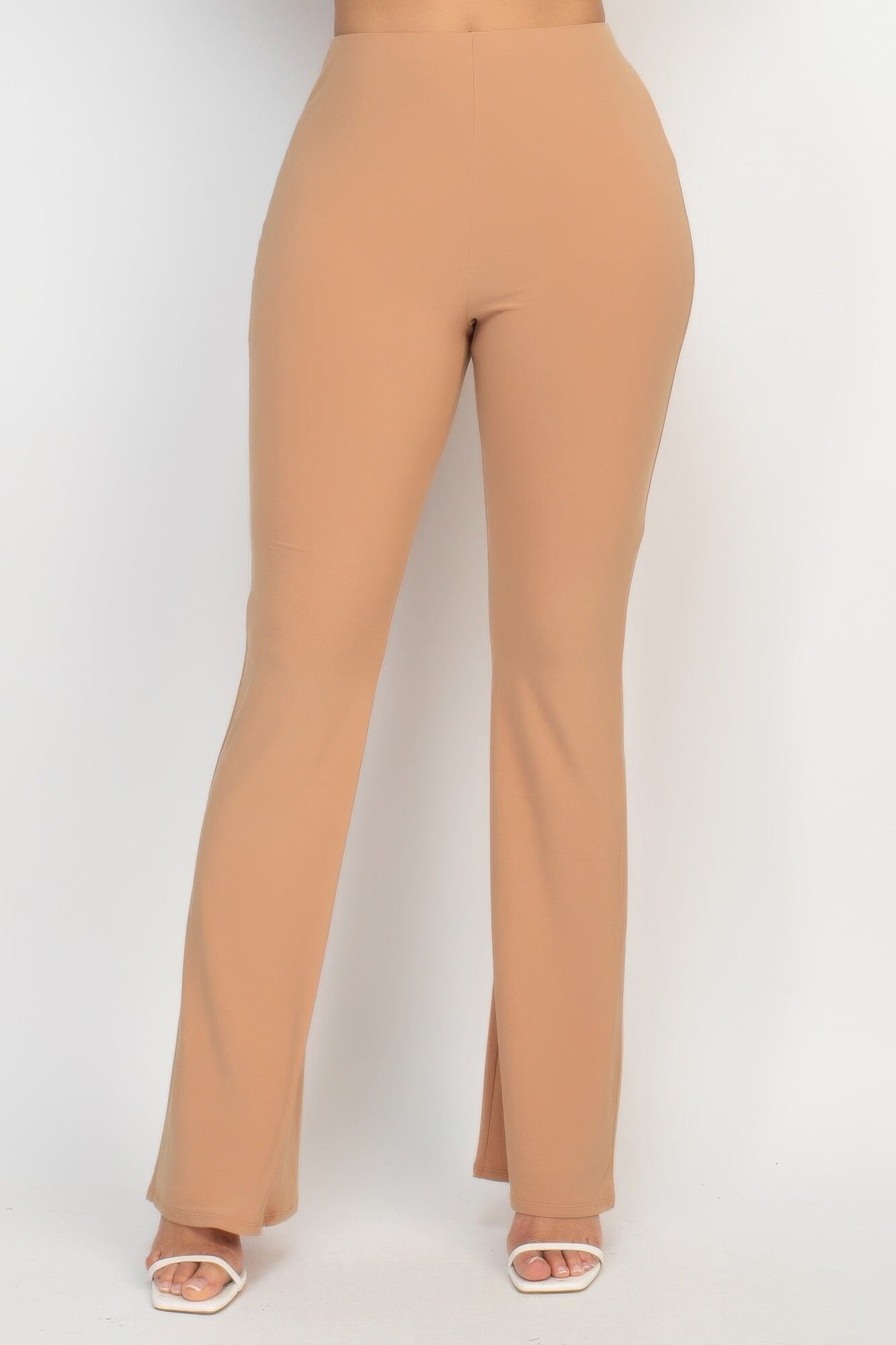 Women Fit And Flare Elastic Casual Pants Pants jehouze