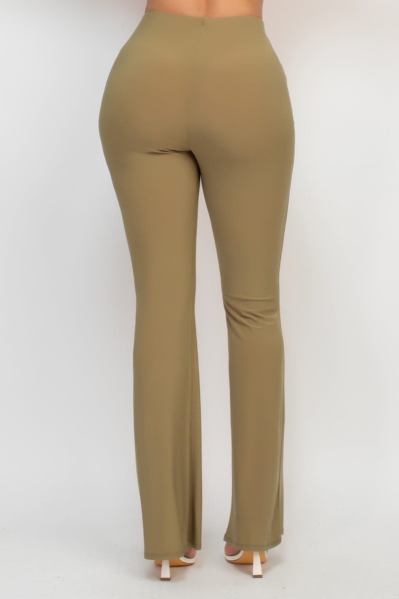 Women Fit And Flare Elastic Casual Pants Pants jehouze