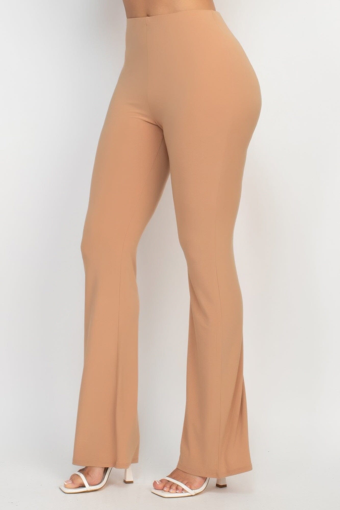 Women Fit And Flare Elastic Casual Pants Pants jehouze