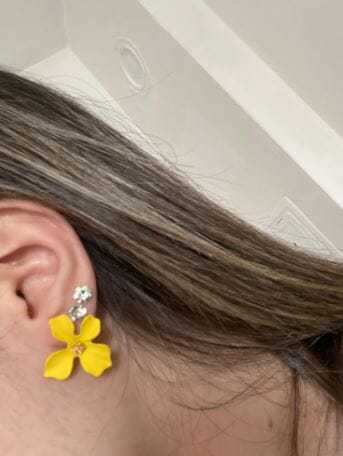 Women Girl Teen Bohemian Flower Shaped Daisy Earring with Gold bud Earrings jehouze 