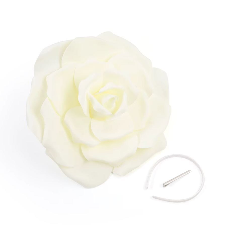Women Large Flower Fascinators Tea Party Exaggerated Chiffon Fancy Hats Headwear Hat jehouze