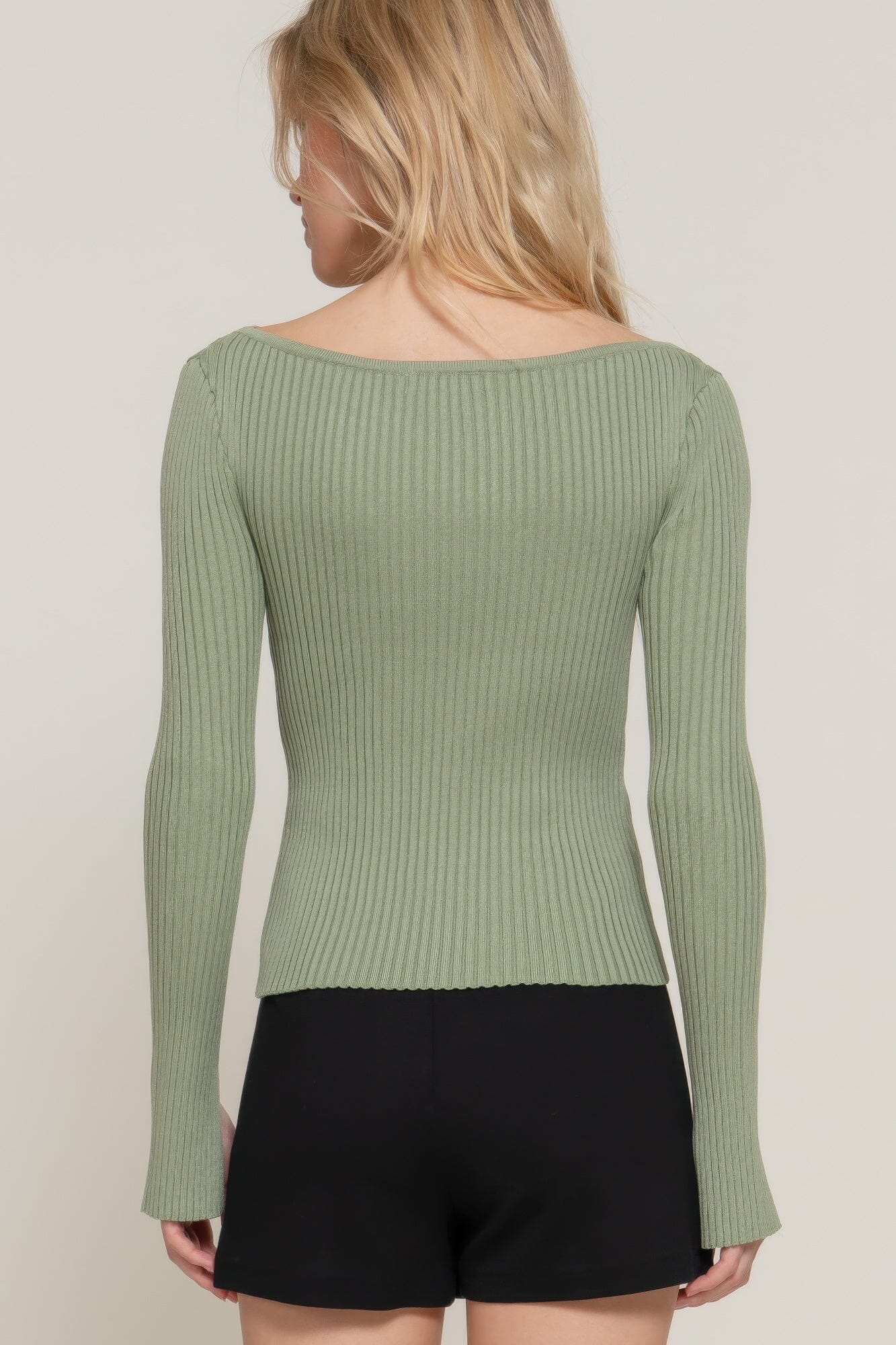 Women Long Sleeve Boat Neck Sweater Shirts & Tops jehouze