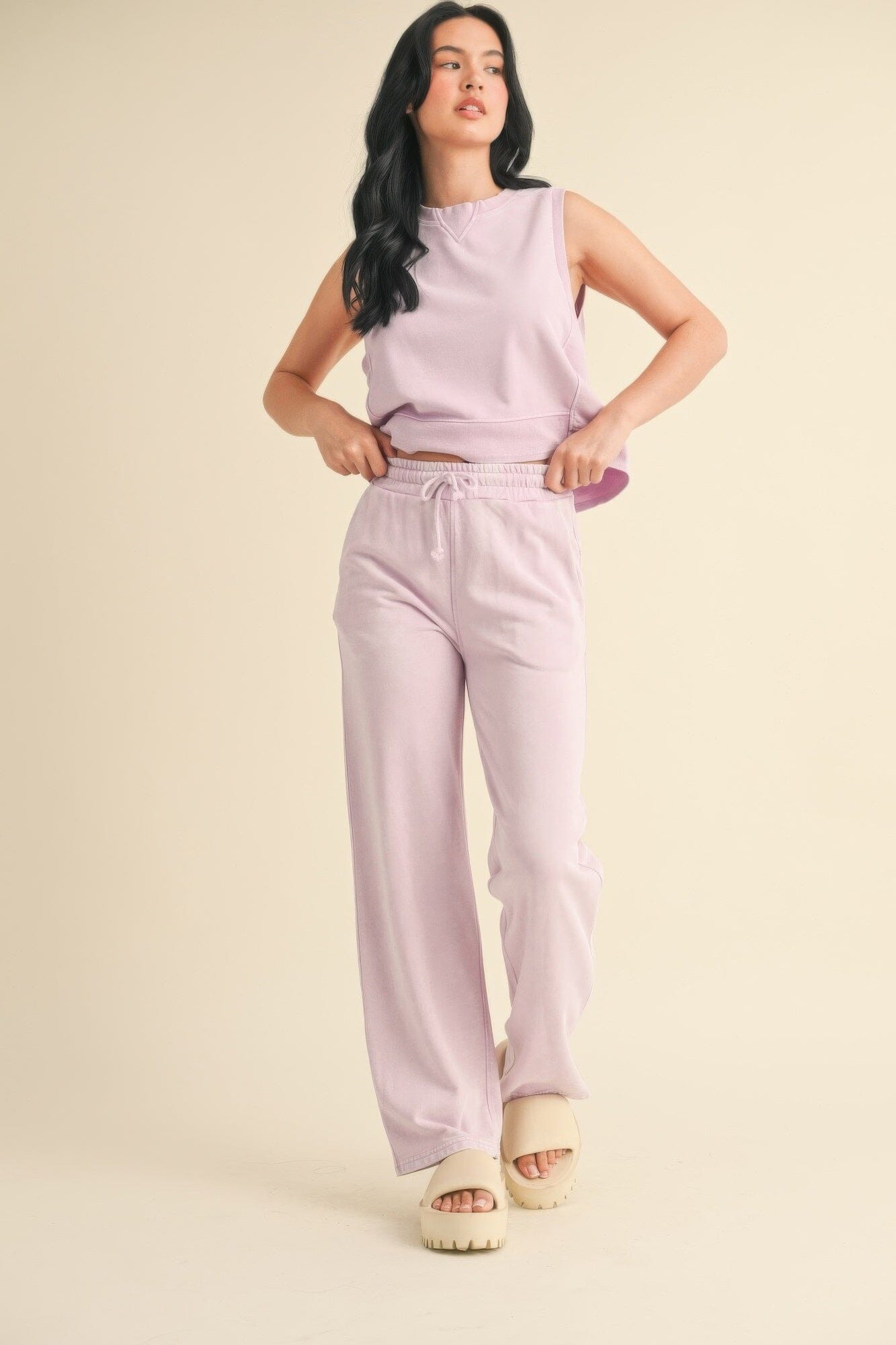 Women Mineral Wash Sleeveless Top Shirts & Tops jehouze