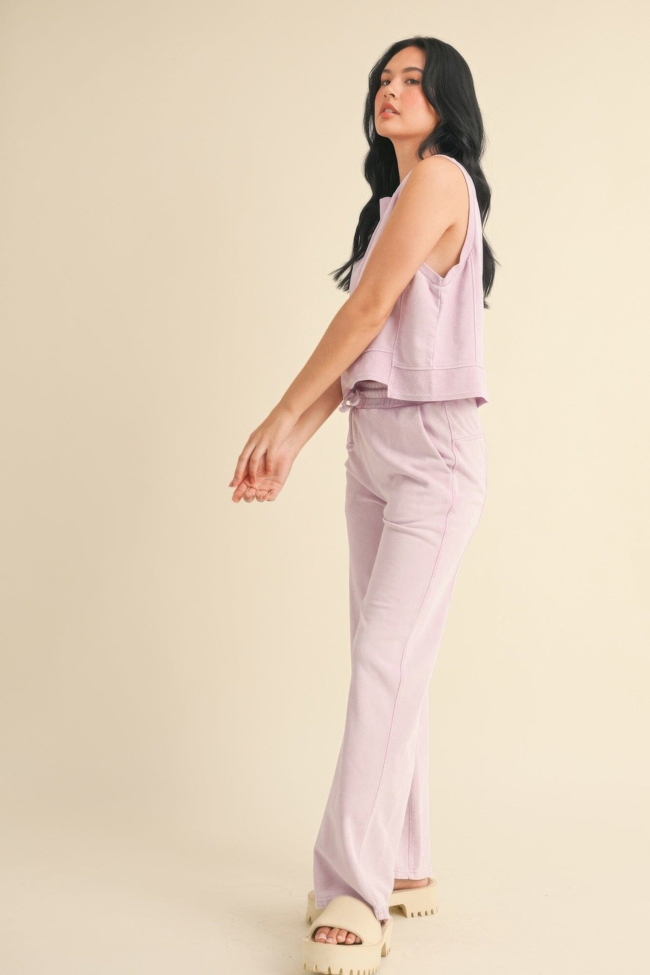 Women Mineral Wash Sleeveless Top Shirts & Tops jehouze